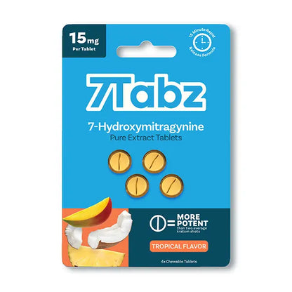 7Tabz 7-Hydroxymitragynine Kratom Extract Tablets (4x15MG) - packaging