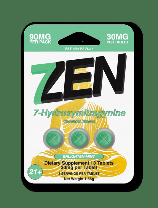 7Zen 7-Hydroxymitragynine 30MG 3 Pack Enlighten-Mint Blend close-up