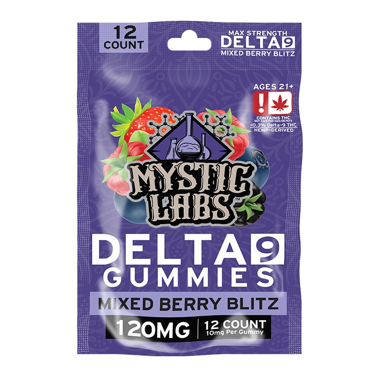 Mystic Labs Delta 9 Gummies 10 MG Per Gummy(12 Count)