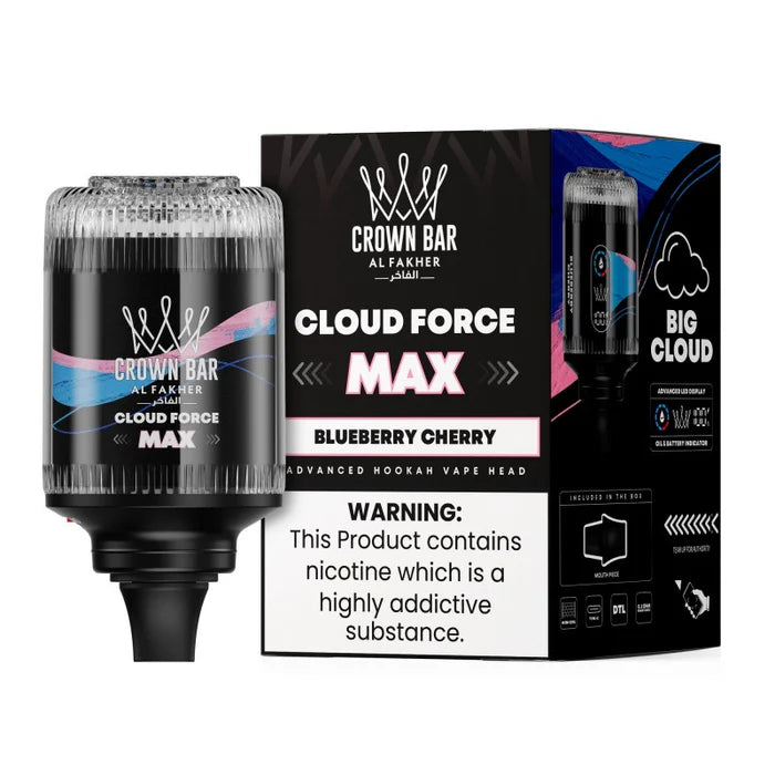 Al Fakher Crown Bar Cloud Force Max - label and ingredients