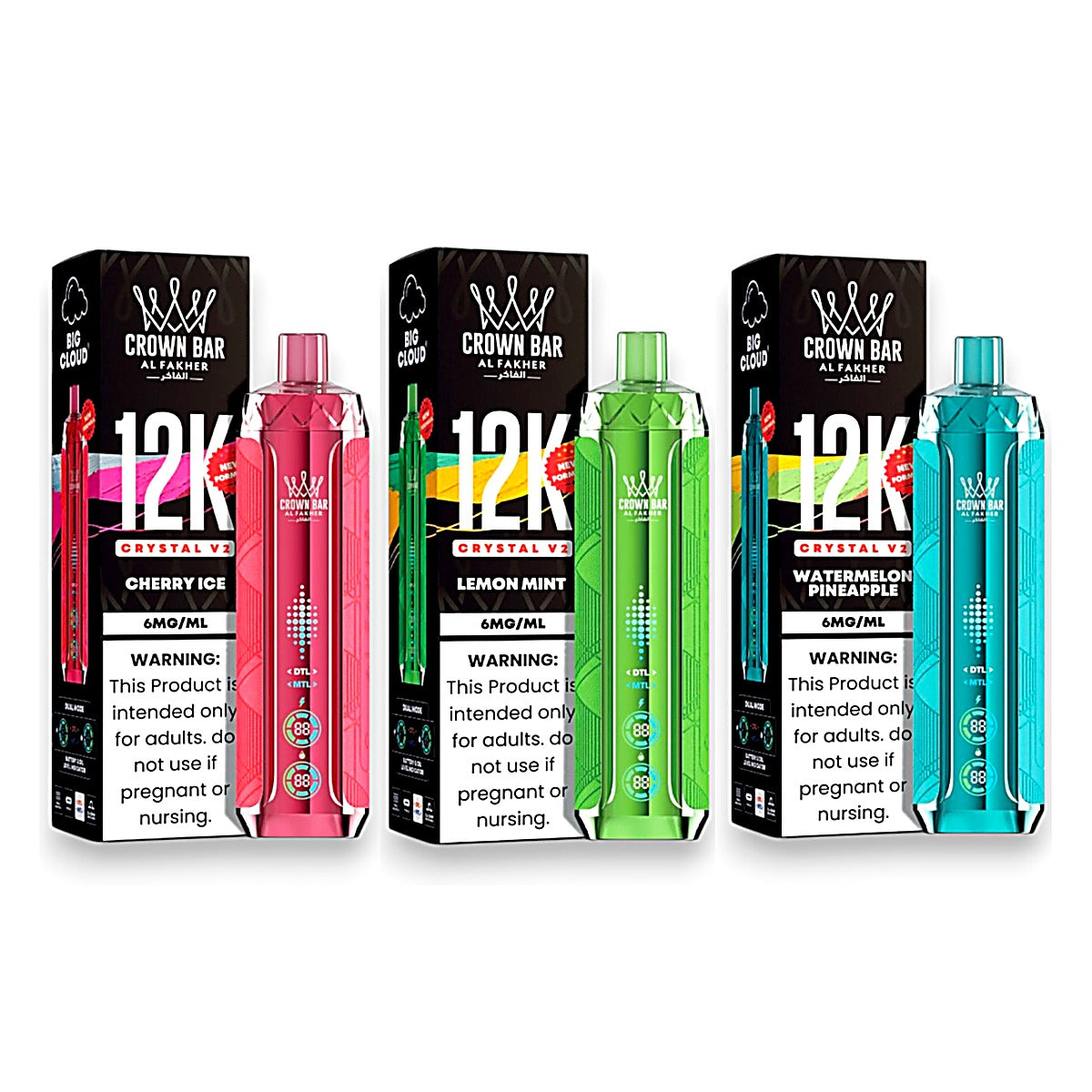 Al Fakher Crown Bar 12K Crystal V2 - Vapes