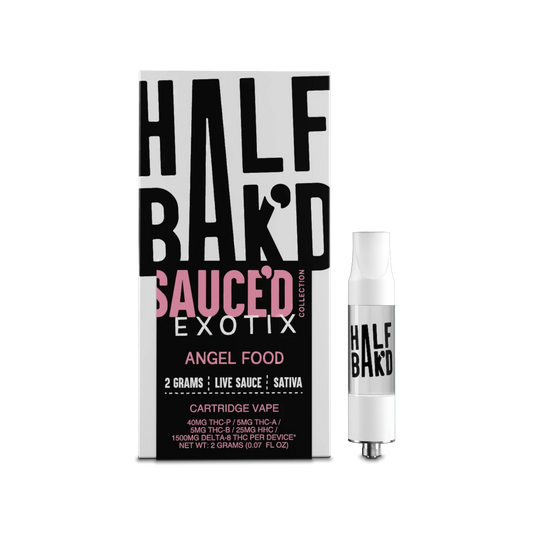 Half Bakd Sauced Exotix Live Sauce THCP 2g Cart