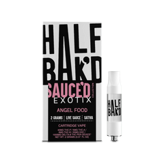 Half Bakd Sauced Exotix Live Sauce THCP 2g Cart