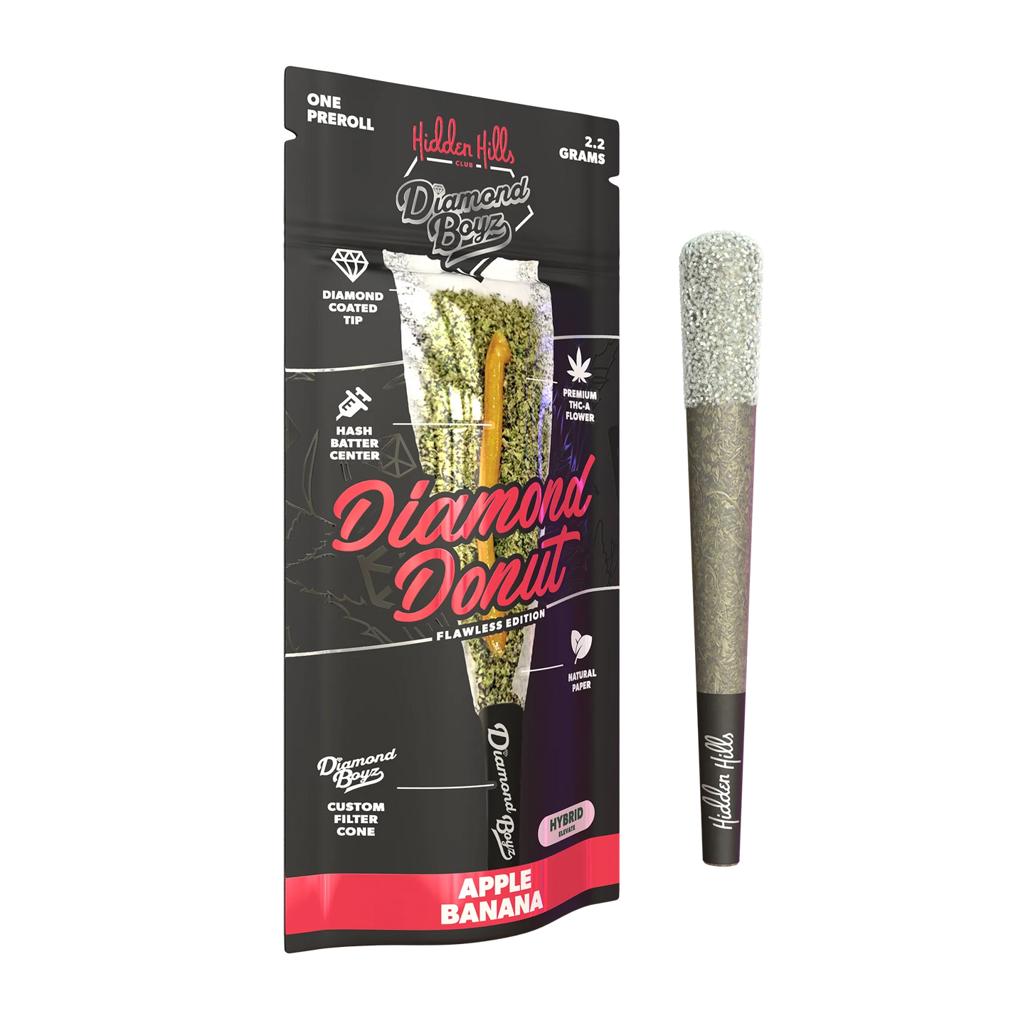 Hidden Hills Diamond Boyz 2.2 G Diamond Donut Preroll