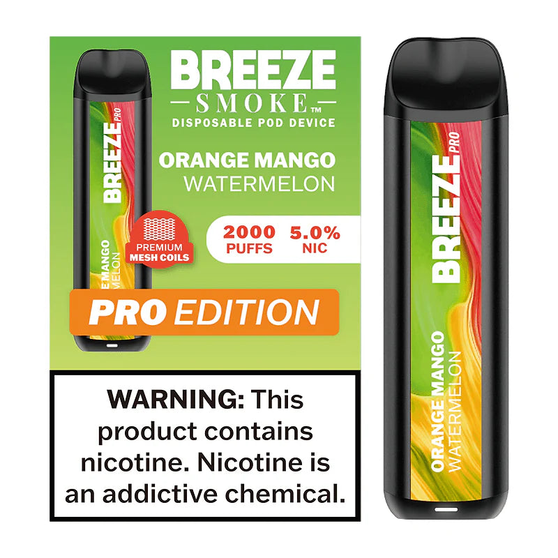 Breeze Smoke Pro 2000 Orange Mango Watermelon
