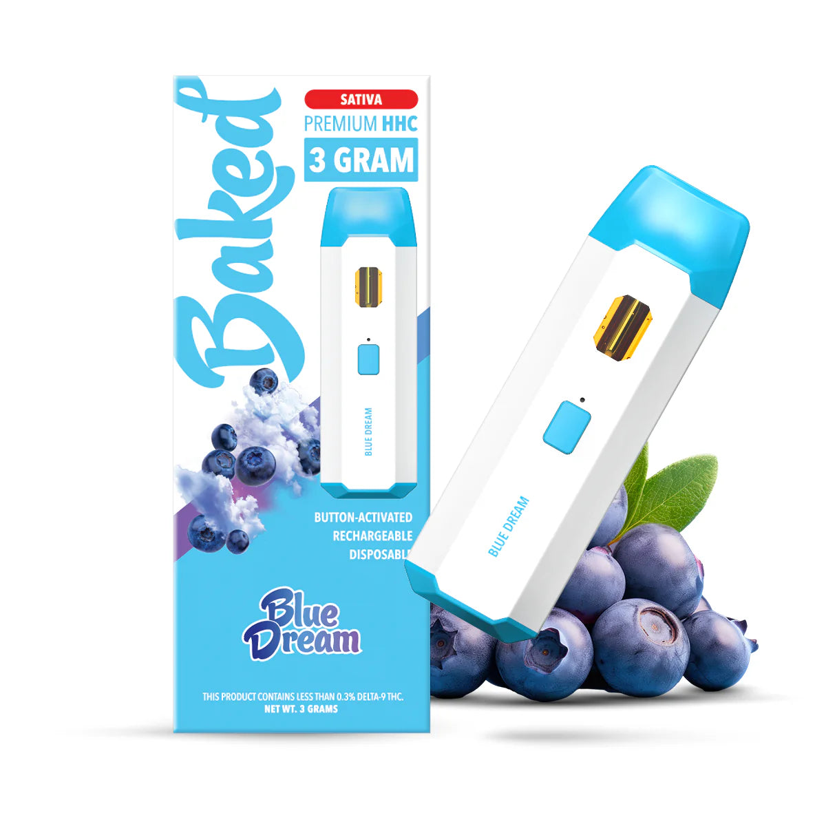 Baked 3 Gram HHC Pens - product front view