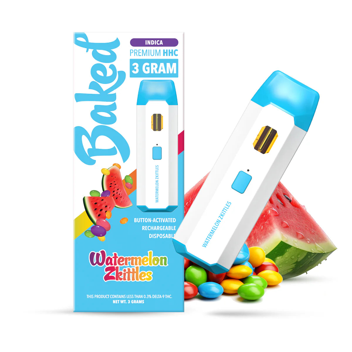 Baked 3 Gram HHC Pens - packaging