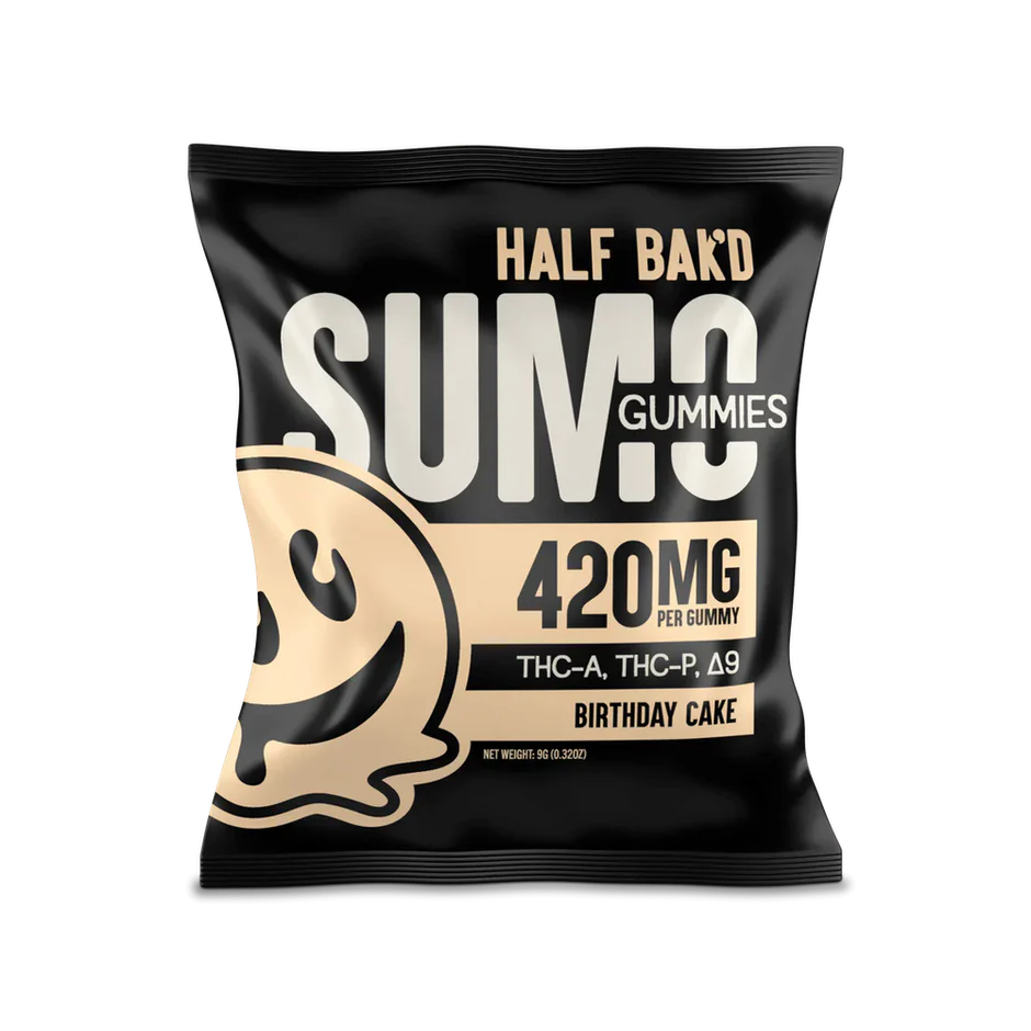 Sumo Gummies HALF BAK'D 420 MG Per Gummy(2 Count)