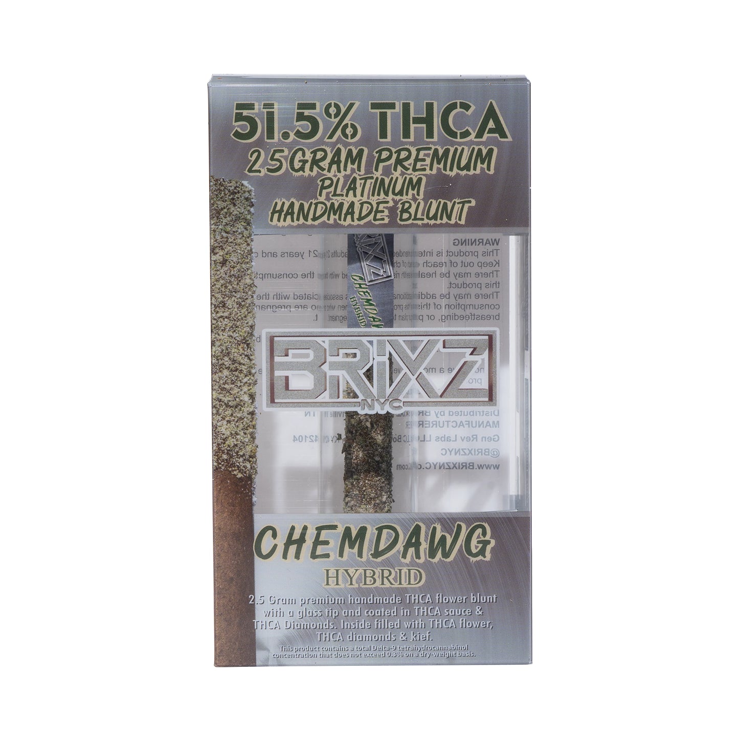 Dazed Brixz Premium Platinum THC-A Handmade Blunt 2.5G