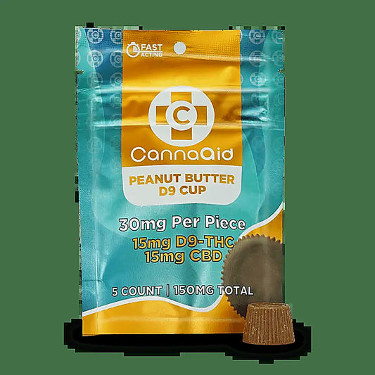 CannaAid Peanut Butter D9 Cup - Side View