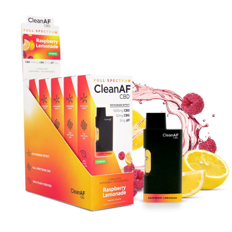 CleanAF CBD Full Spectrum Disposable Vape Pen 2000mg