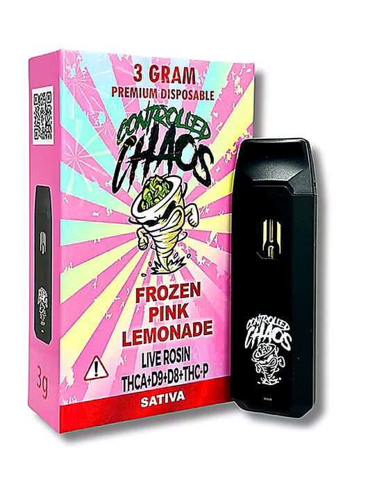 Controlled Chaos Live Rosin 3 Gram Premium Disposable - Detail View