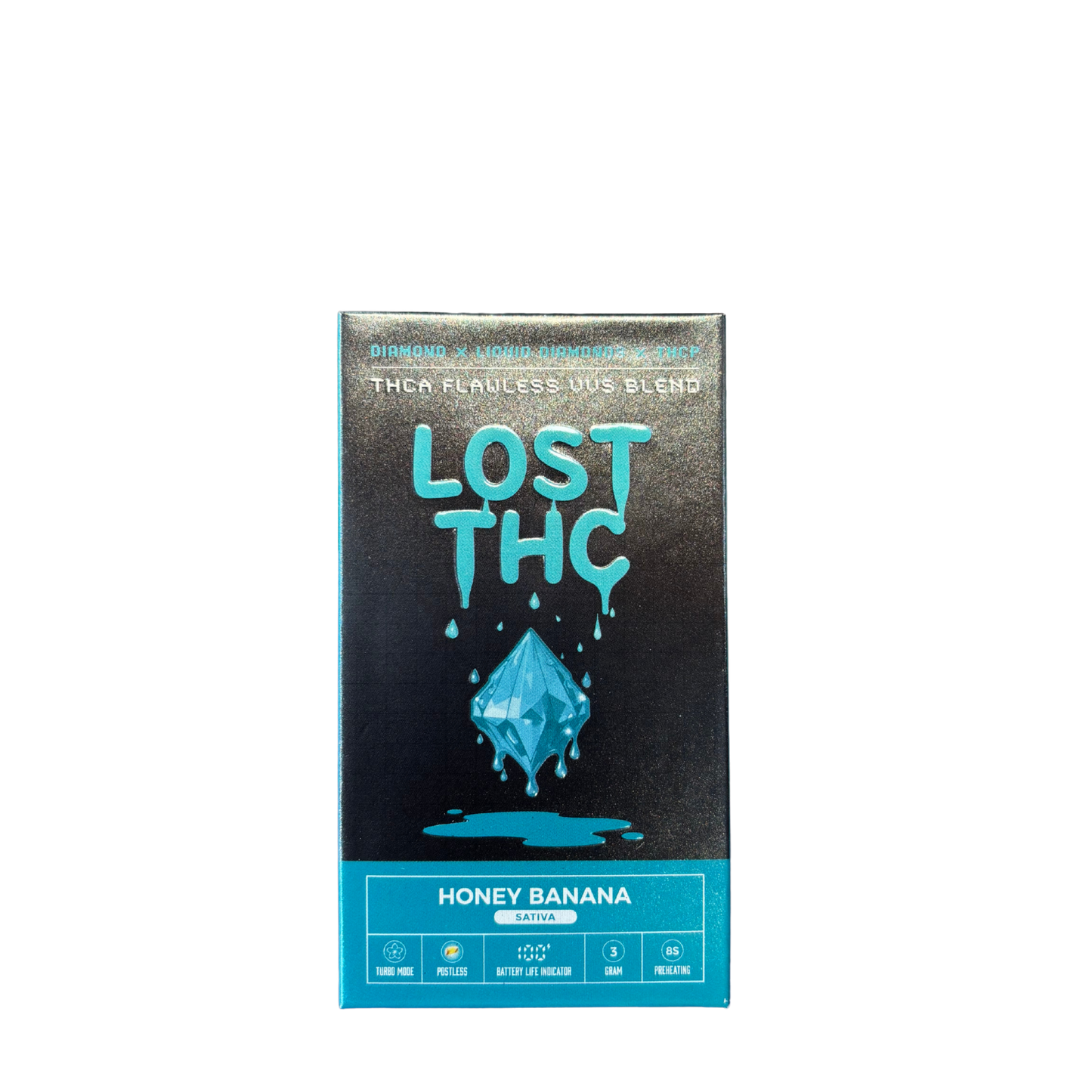 Lost THC Flawless VVS Blend Liquid Diamonds THCP Disposable 3G
