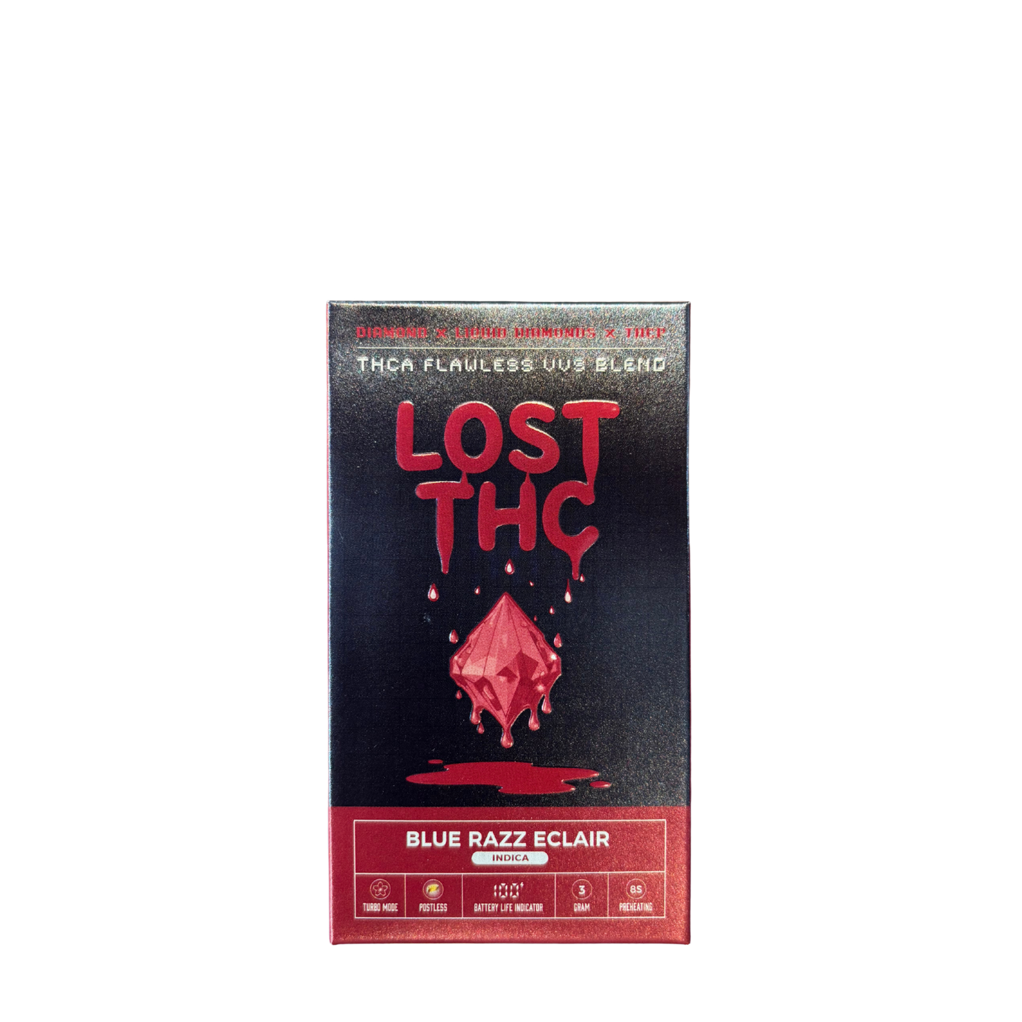 Lost THC Flawless VVS Blend Liquid Diamonds THCP Disposable 3G