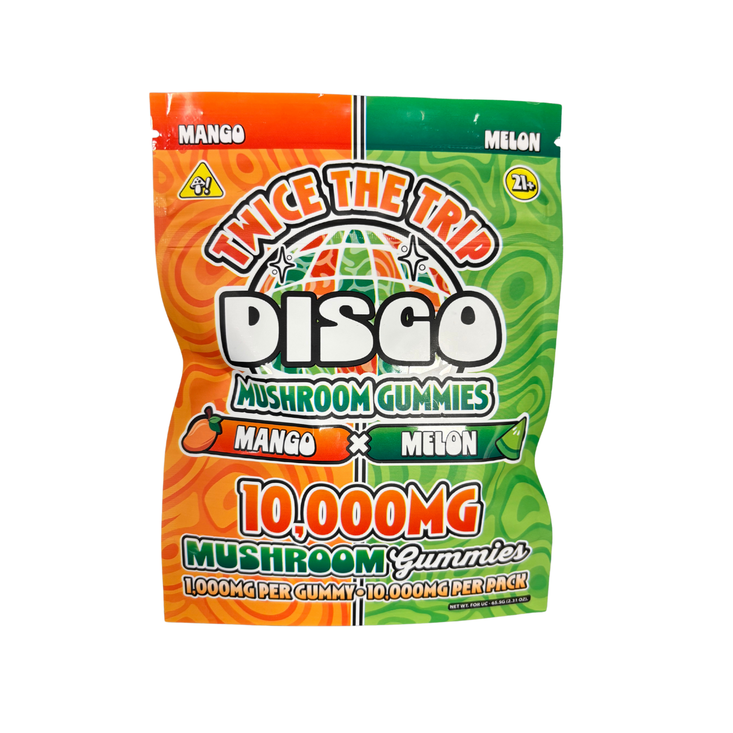 Disco Twice the Trip Mushroom Gummies 10ct (10,000MG Total)