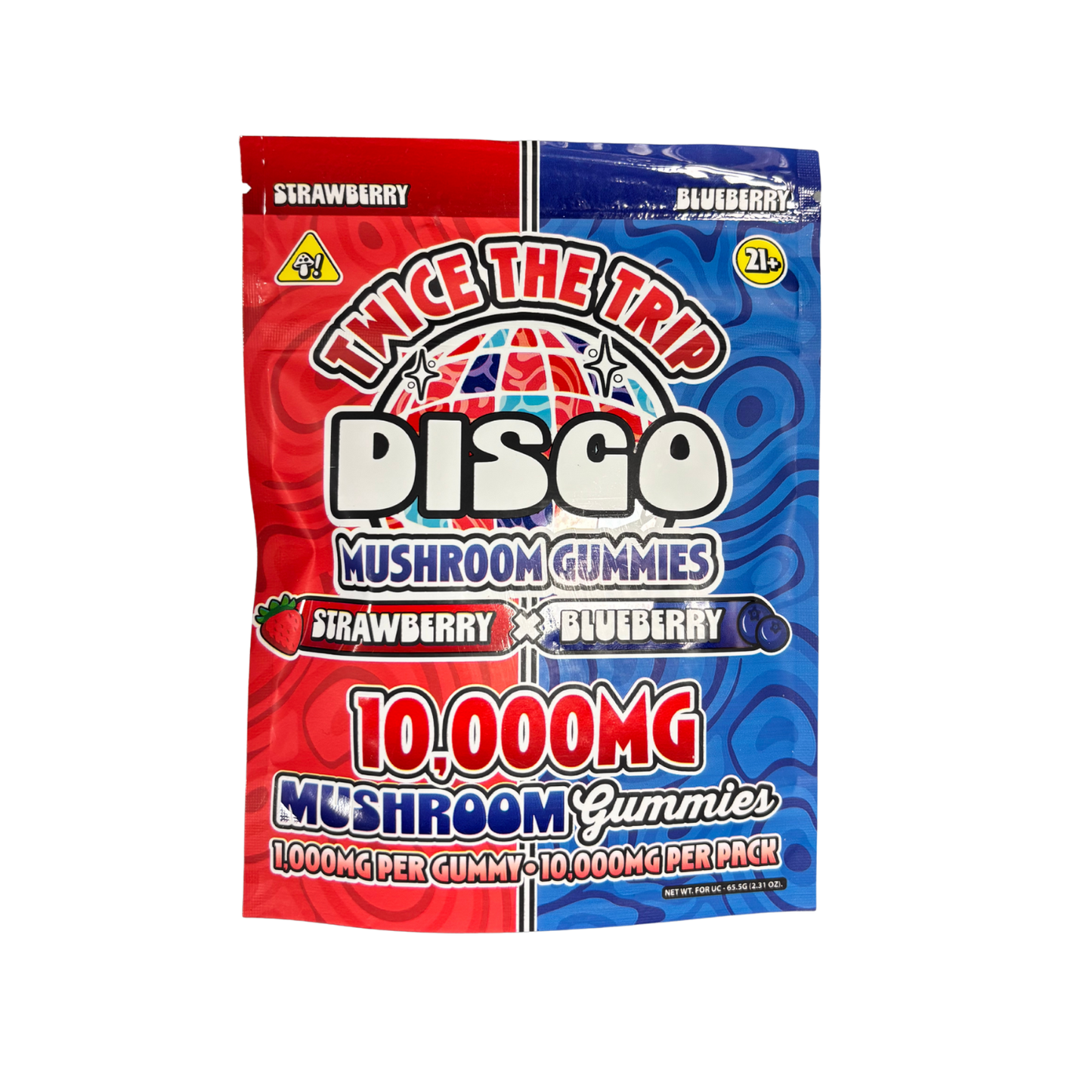 Disco Twice the Trip Mushroom Gummies 10ct (10,000MG Total)
