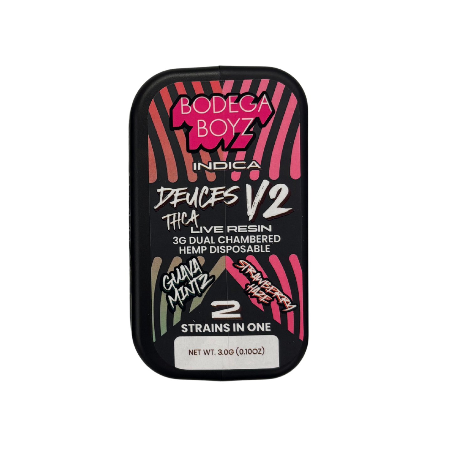 Bodega Boyz Deuces V2 THCA Live Resin 3G Dual Chambered Hemp Disposable - image 8