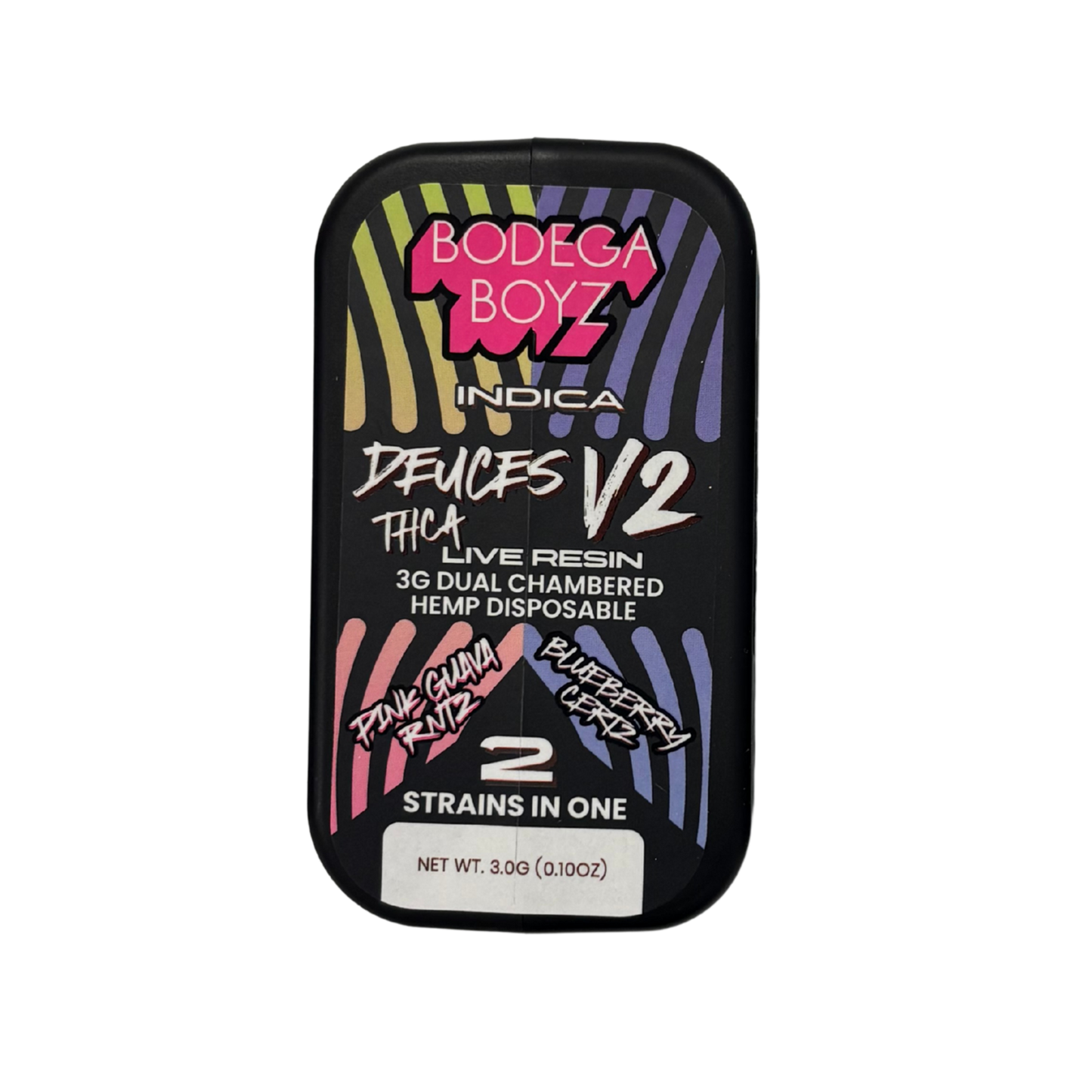Bodega Boyz Deuces V2 THCA Live Resin 3G Dual Chambered Hemp Disposable - image 7
