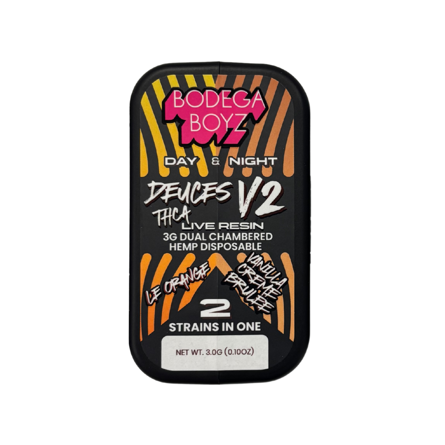 Bodega Boyz Deuces V2 THCA Live Resin 3G Dual Chambered Hemp Disposable - image 3