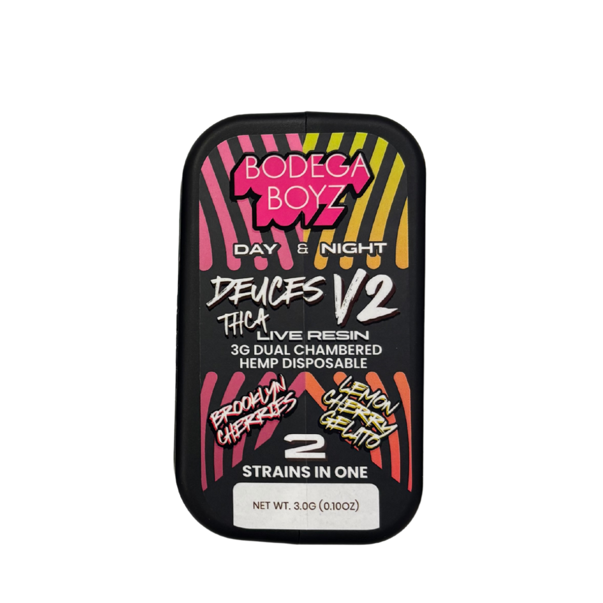 Bodega Boyz Deuces V2 THCA Live Resin 3G Dual Chamber Disposable | Exotics Bodega Boyz Deuces V2 THCA Live Resin 3G Dual Chamber Disposable | Exotics