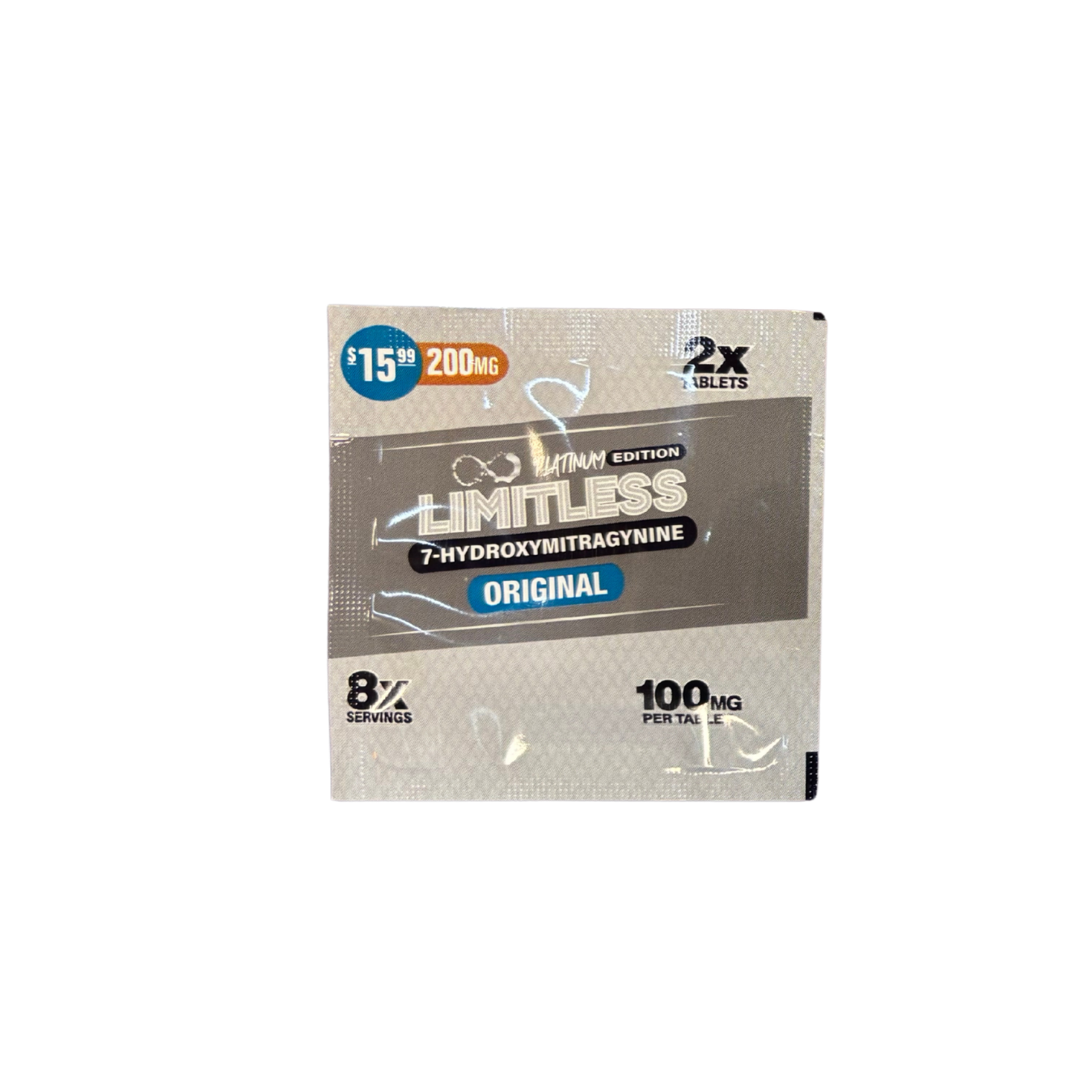 Limitless 7-Hydroxymitragynine Platinum Edition 200Mg (2x 100Mg Tablets)