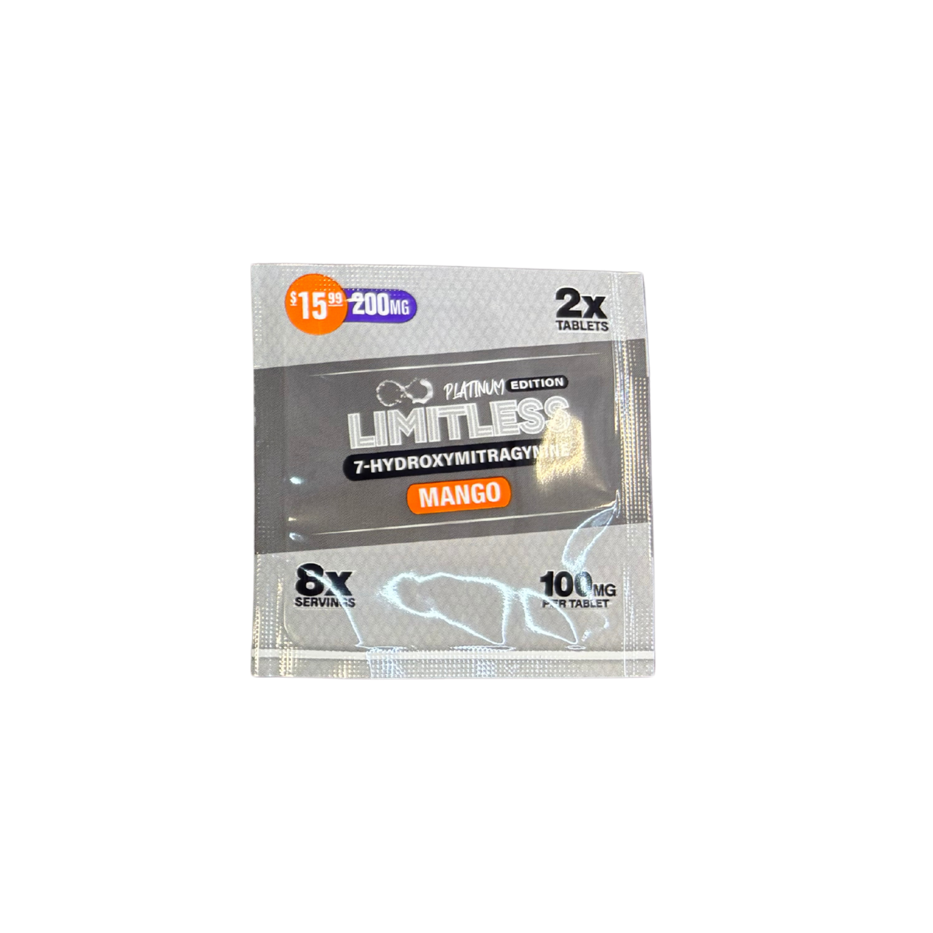Limitless 7-Hydroxymitragynine Platinum Edition 200Mg (2x 100Mg Tablets)
