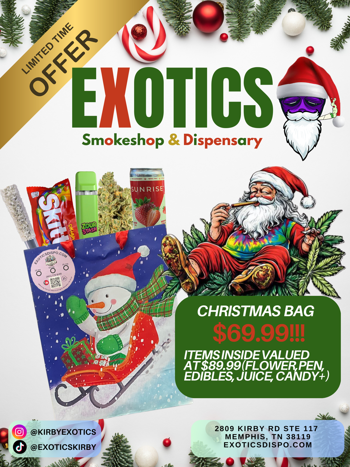 Exotic Christmas Bag (Items valued at $89.99) LIMITED TIME OFFER!