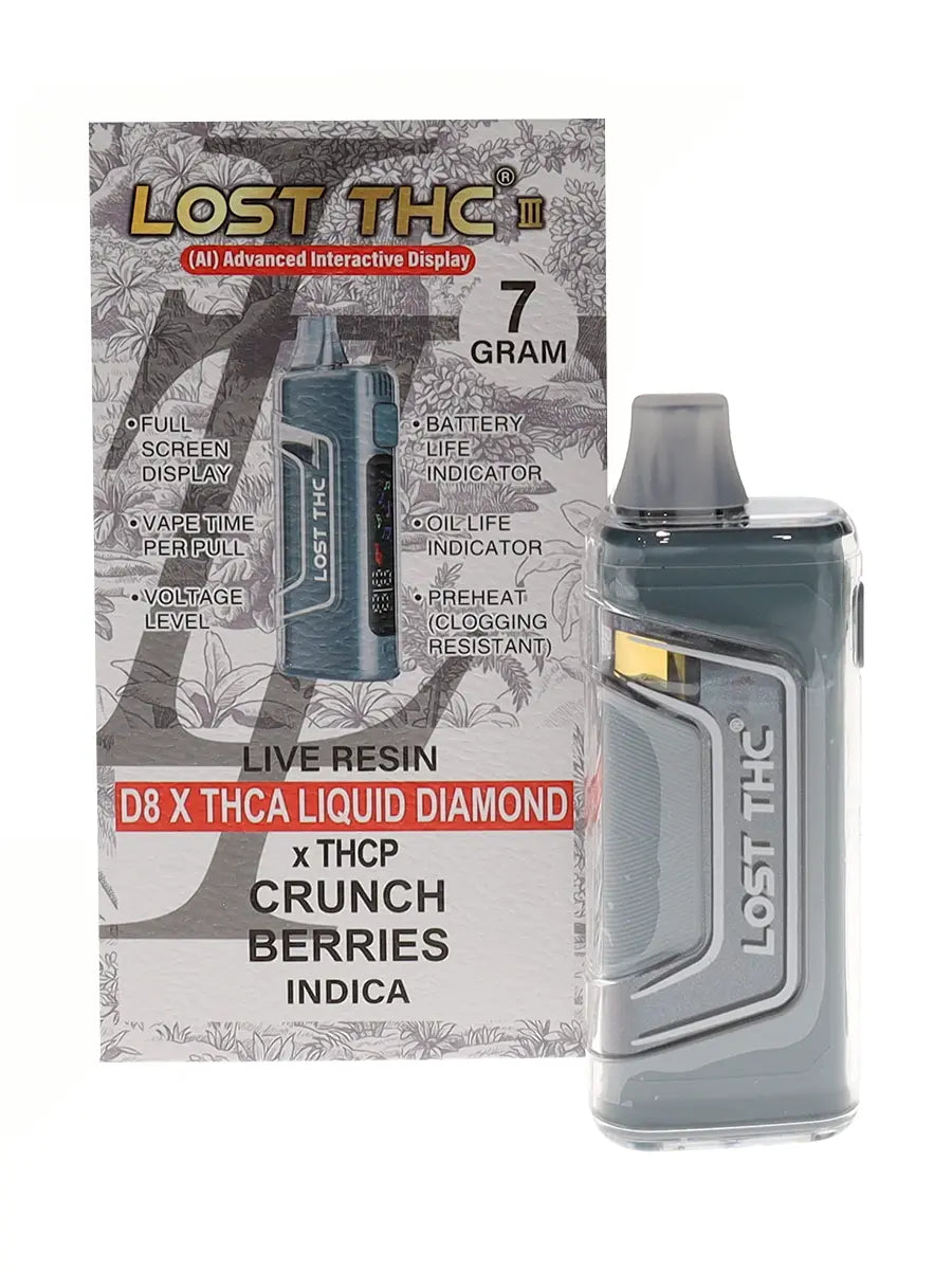 Lost THC THCA Liquid Diamonds 7 Gram Disposable