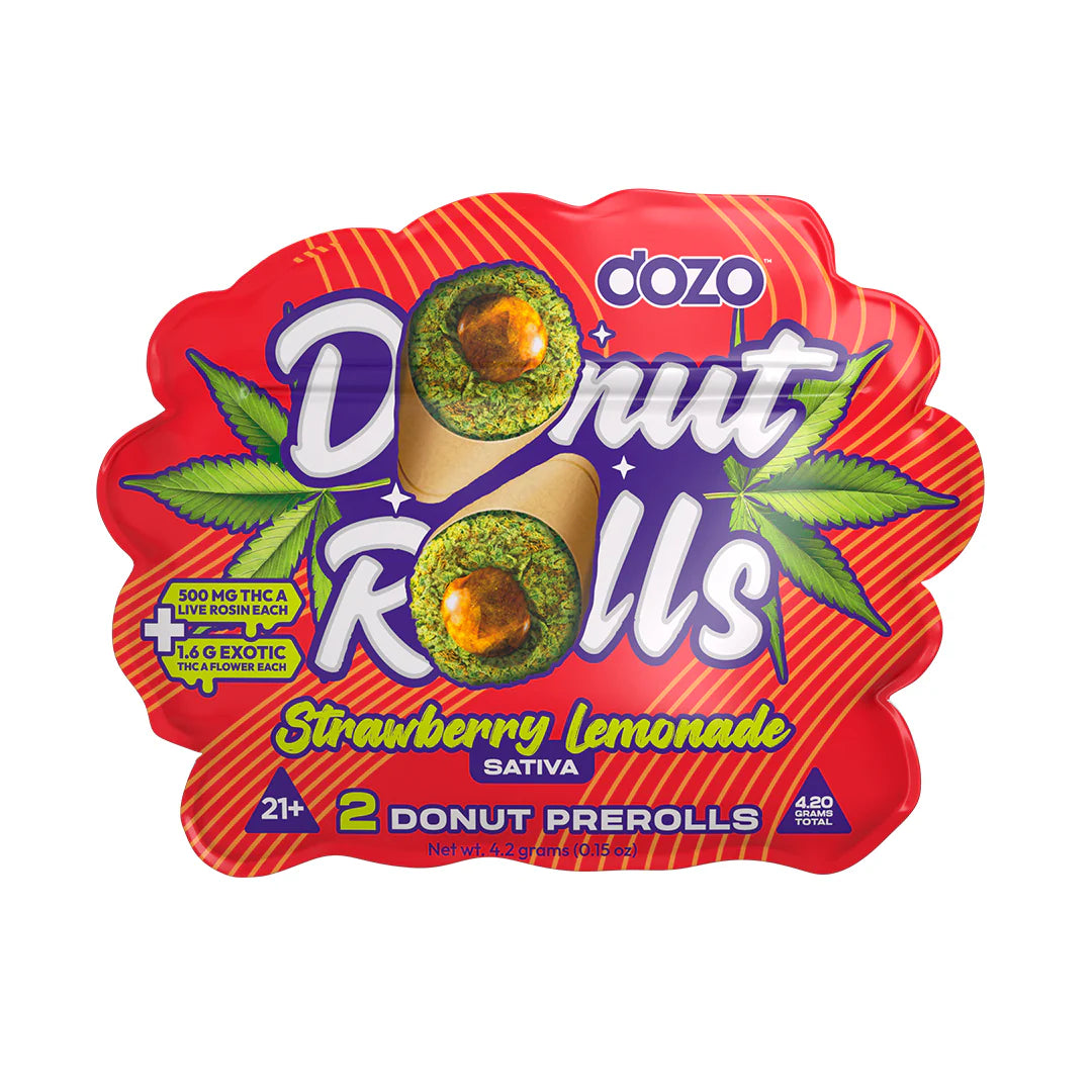 DOZO 2x THC-A + Live Rosin Donut Rolls(4.20 Grams Total)