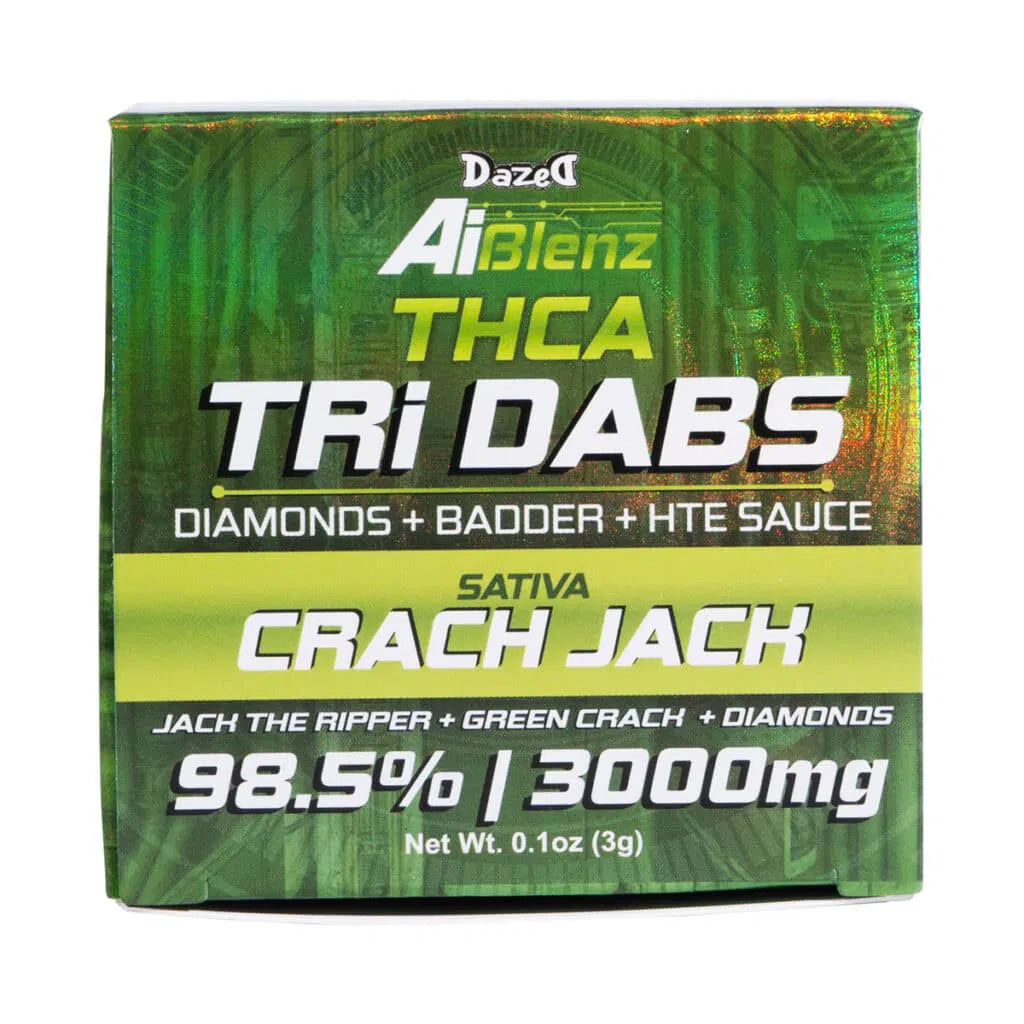 Dazed AiBlenz THCA TRi Dabs(Diamonds+Badder+HTE Sauce) 98.5% 3000mg