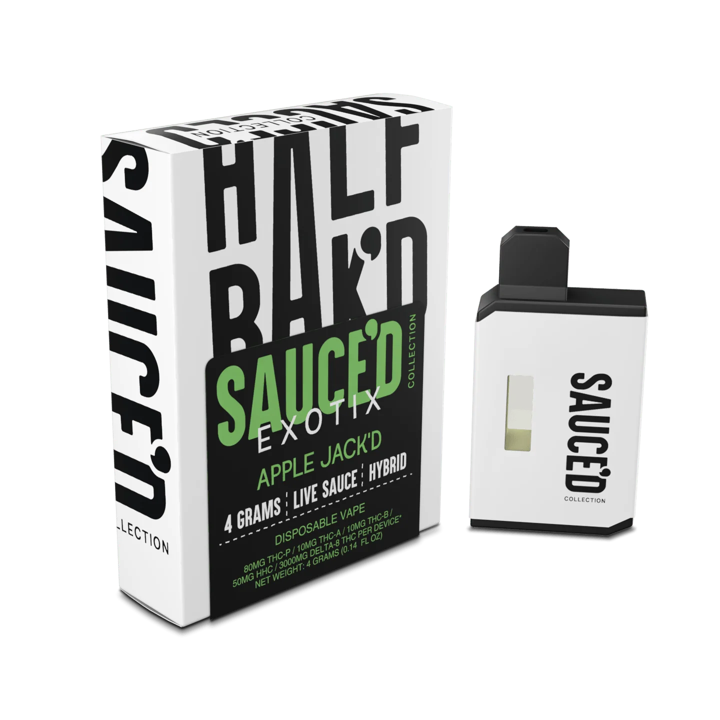 Half Bak'd Sauce'd Exotix Disposable 4G