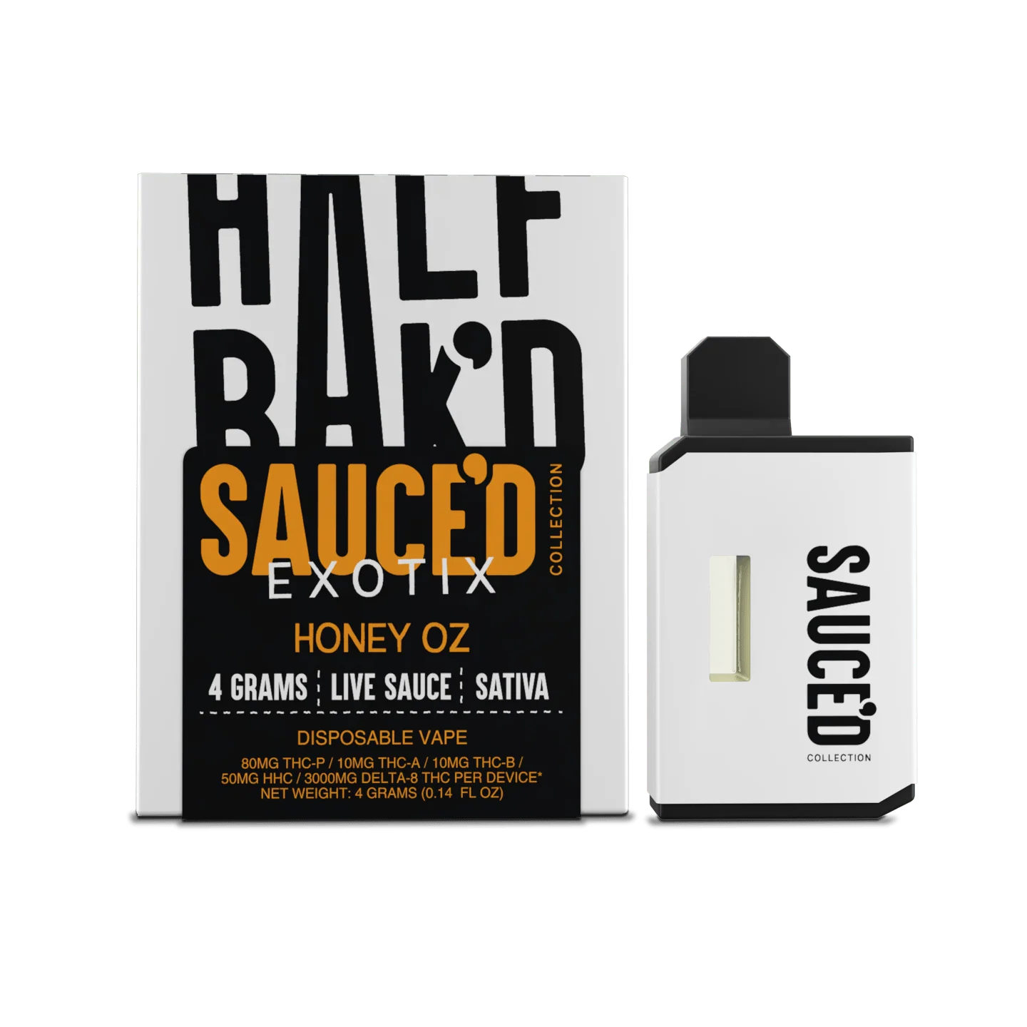 Half Bak'd Sauce'd Exotix Disposable 4G