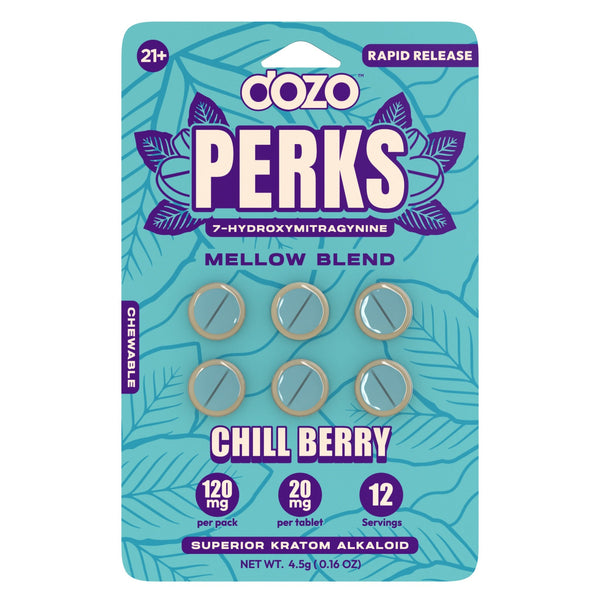 DOZO Perks 7 Hydroxymitragynine 6 Tablets