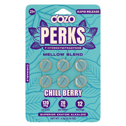DOZO Perks 7 Hydroxymitragynine 6 Tablets