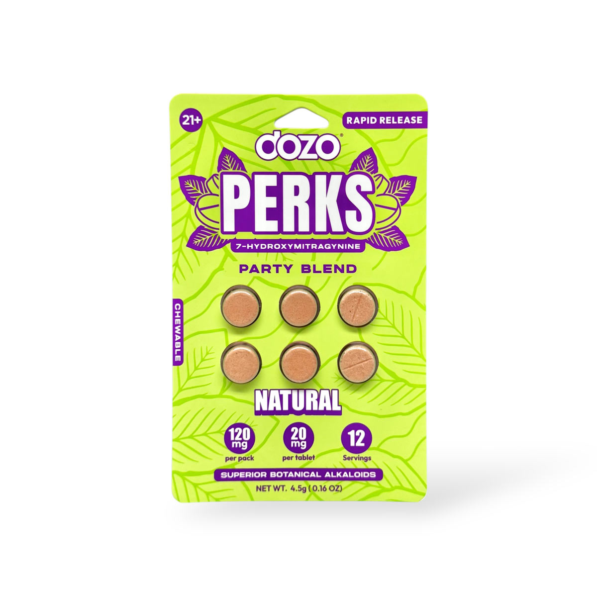 DOZO Perks 7 Hydroxymitragynine 6 Tablets