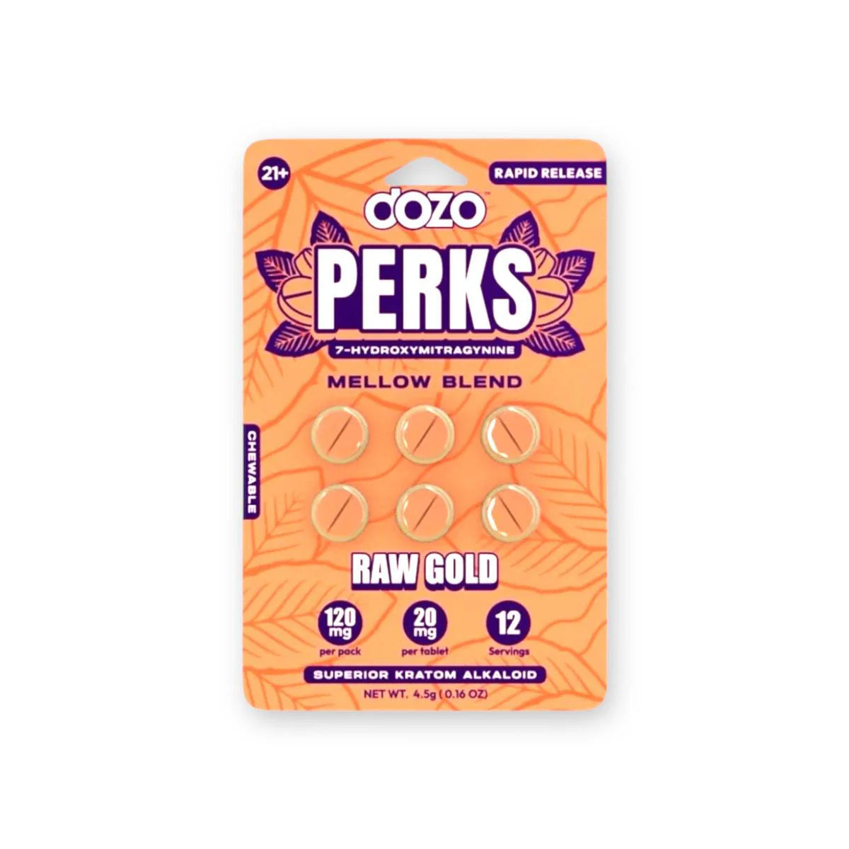 DOZO Perks 7 Hydroxymitragynine 6 Tablets