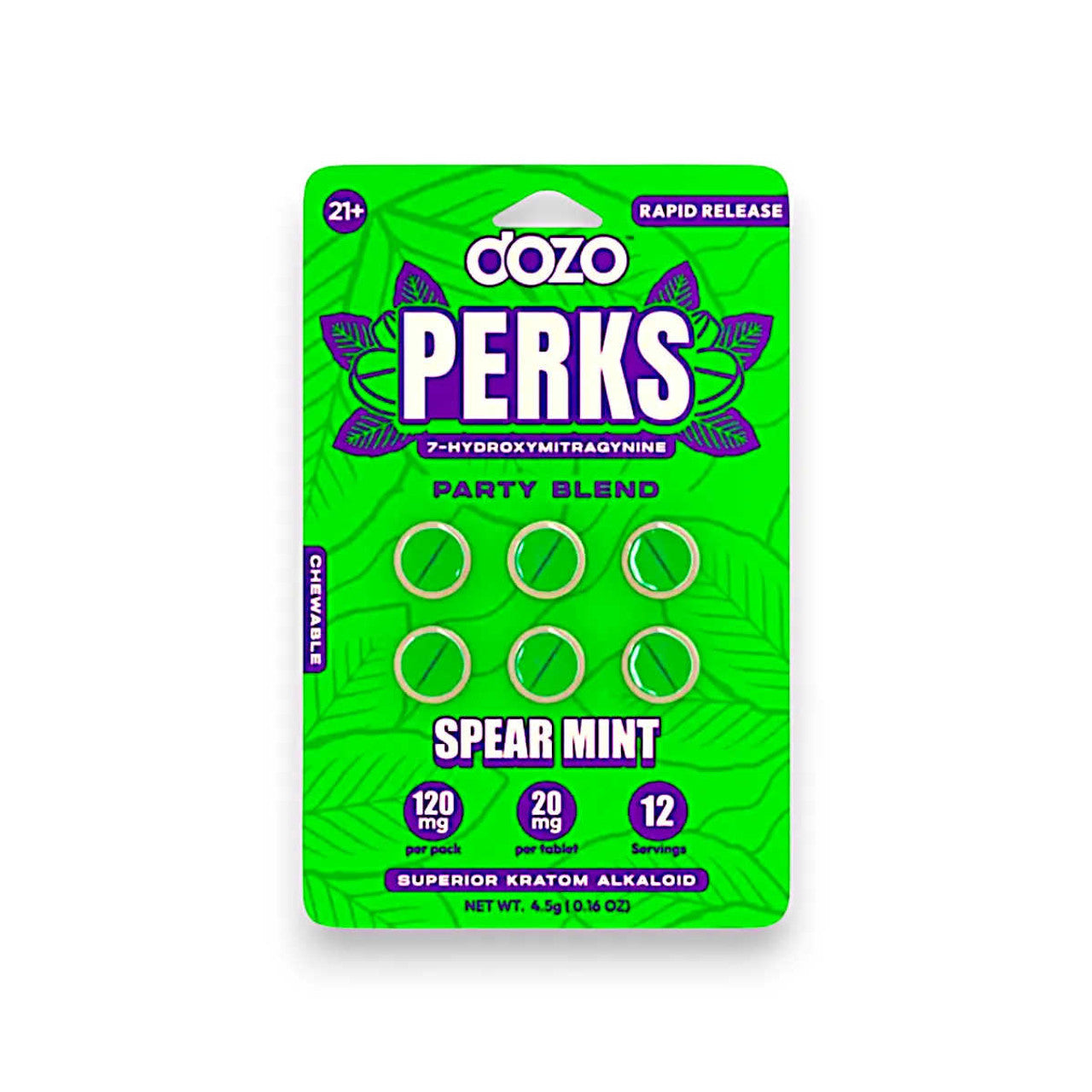 DOZO Perks 7 Hydroxymitragynine 6 Tablets