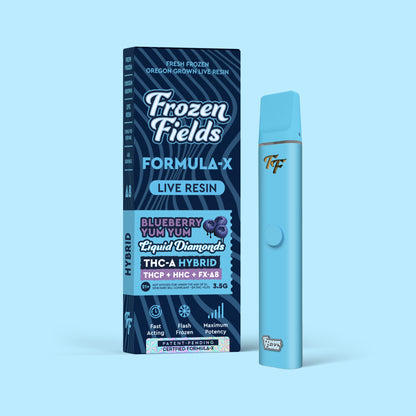 Frozen Fields Formula-X Live Resin THC-A 3.5 Disposable