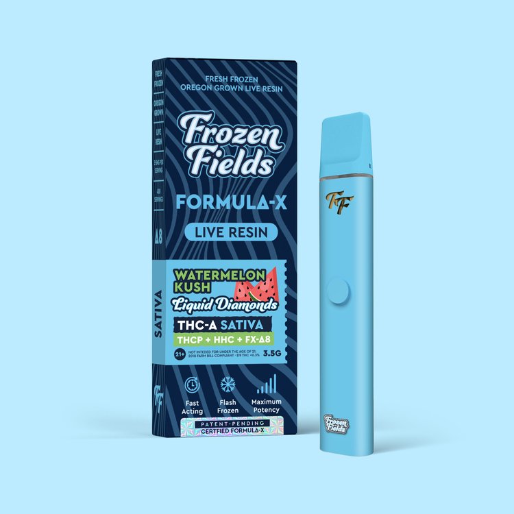 Frozen Fields Formula-X Live Resin THC-A 3.5 Disposable