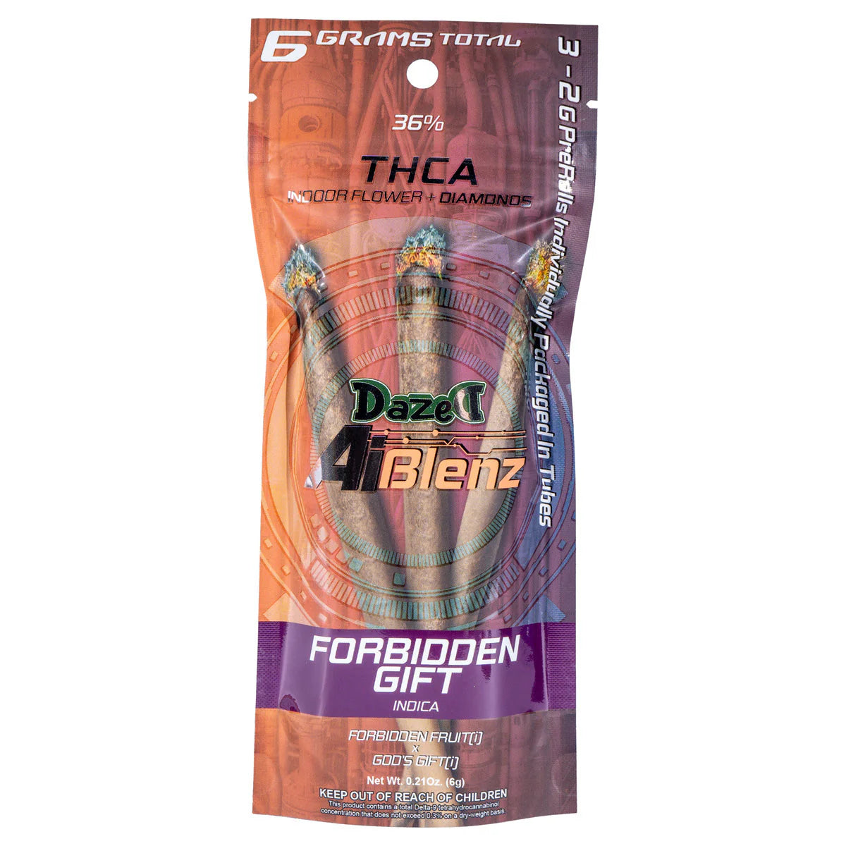 Dazed 3-Pack AI Blenz THCA Pre-Roll 6g