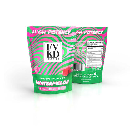 FVKD Exotics 6,000MG THCP + D8 + D9 Gummies