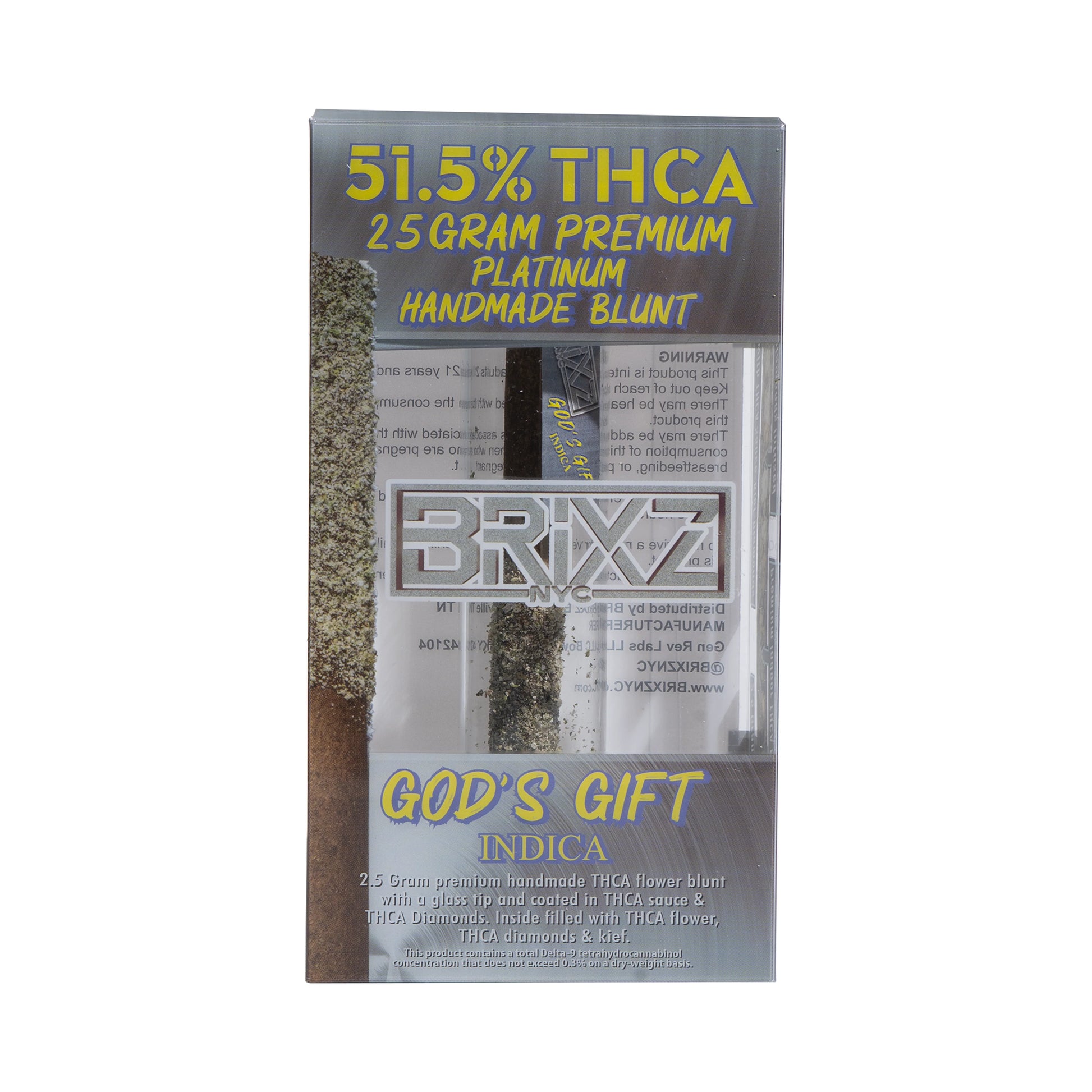 Dazed Brixz Premium Platinum THC-A Handmade Blunt 2.5G