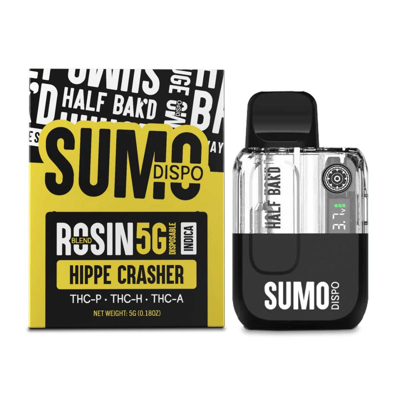 Half Bak'd SUMO Dispo Rosin Blend 5G Disposable - Additional View
