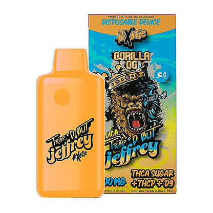 HiXotic Trap’d Out Jeffrey Disposable 3g - Side View