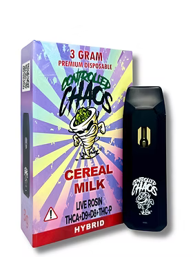 Controlled Chaos Live Rosin 3 Gram Premium Disposable