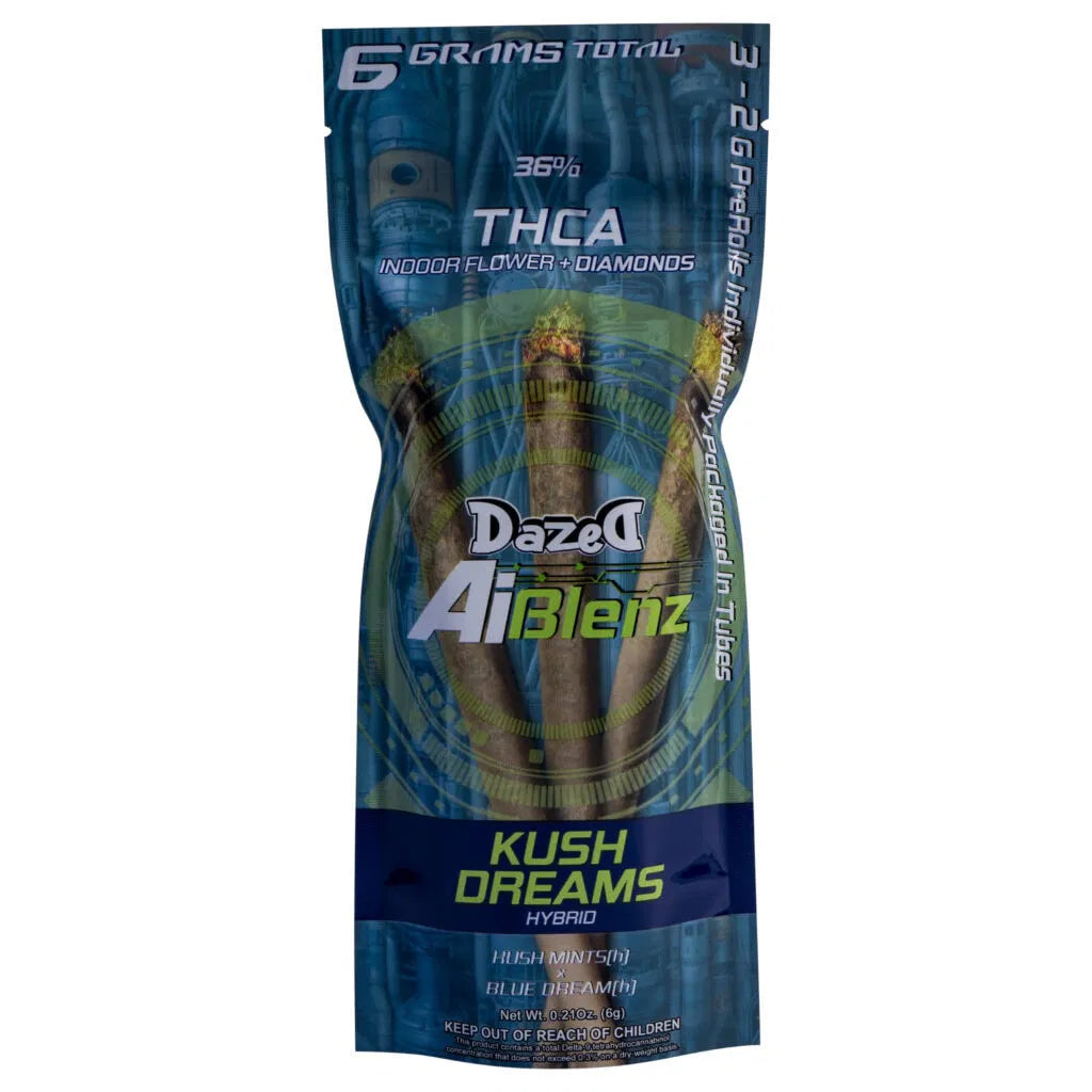 Dazed 3-Pack AI Blenz THCA Pre-Roll 6g