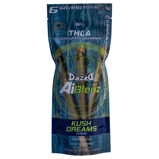 Dazed 3-Pack AI Blenz THCA Pre-Roll 6g