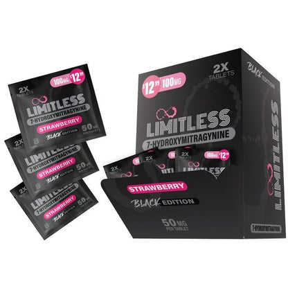 Limitless 7-Hydroxymitragynine Black Edition 100Mg 2x 50Mg Tablets