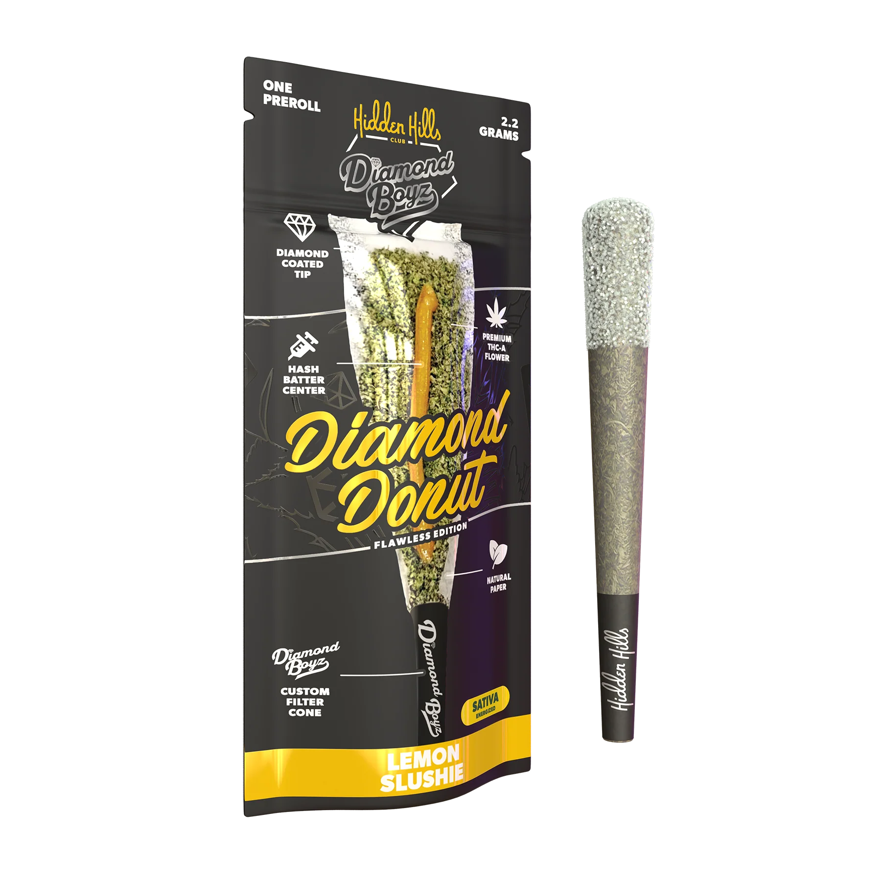 Hidden Hills Diamond Boyz 2.2 G Diamond Donut Preroll