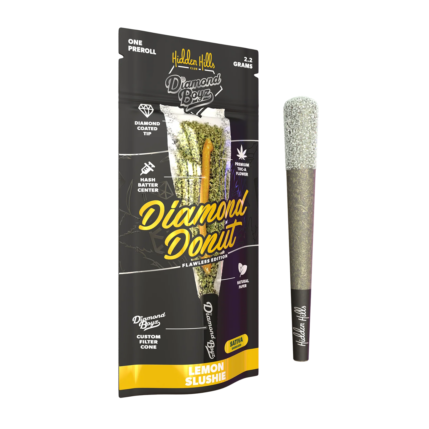Hidden Hills Diamond Boyz 2.2 G Diamond Donut Preroll